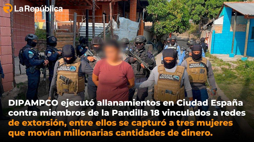 DIPAMPCO ejecutó allanamientos en Ciudad España contra miembros de la Pandilla 18 vinculados a redes de extorsión, entre ellos se capturó a  - Cover Image